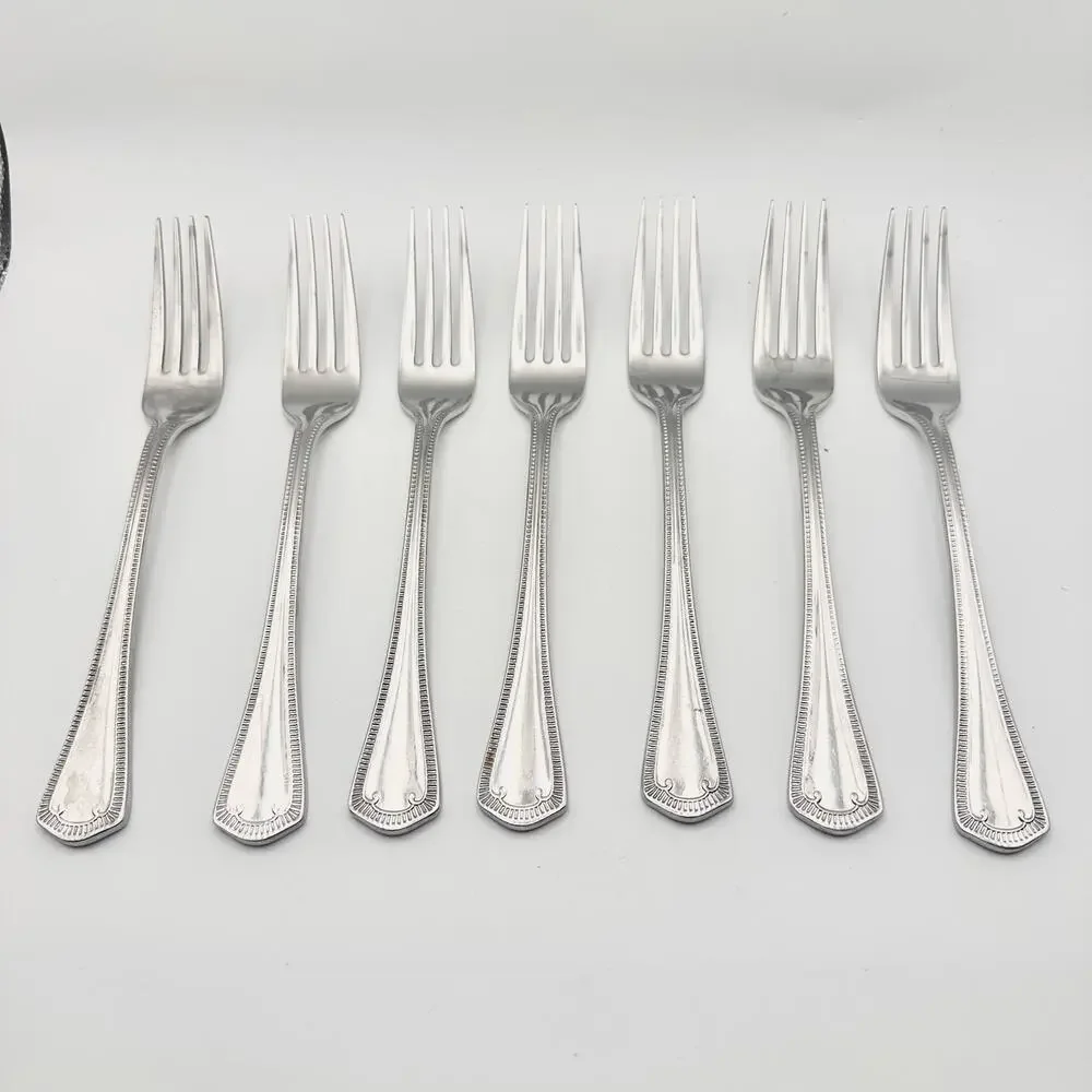 Waterford Somerset 18/10 Stainless 6 Salad Forks Replacement Flatware 7
